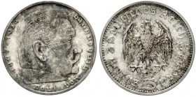 Klein/- und Kursmünzen
5 Reichsmark Hindenburg, Silber, 1935-1936
1936 A. Polierte Platte, schöne Patina