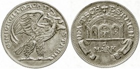 Kaiserreich
Reichskleinmünzen
Probe oder Fantasieprägung von oder nach Dasio zur 1 Mark o.J. CuNiZn, Riffelrand. 4,98 g.
vorzüglich
