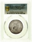 Gedenkmünzen
5 Deutsche Mark, Silber, 1952-1979
Schiller 1955 F. Im PCGS-Blister mit Grading PR64DCAM.
Polierte Platte, feine Tönung