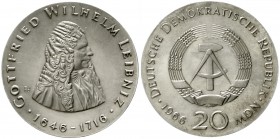 20 Mark 1966, Leibniz.
vorzüglich/Stempelglanz