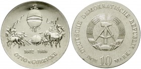 10 Mark 1977, Guerickeprobe. Magdeburger Halbkugeln mit Pferden.
Stempelglanz