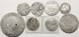 Deutsche Münzen bis 1871
8 Silbermünzen von Bayern, Preußen, Schauenburg und Schleswig-Holstein. 17.-19. Jh.
sehr schön bis vorzüglich/Stempelglanz,...
