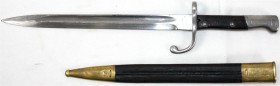 Blankwaffen
Deutschland
Preußen: Seitengewehr, Modell 1908. Hersteller Weyersberg Kirschbaum & Cie. (WK&C), Solingen für die brasilianische "Mauser"...