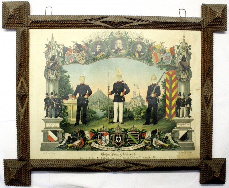 Reservistika
Kaiserreich, 1871-1918
Reservistenbild des Gefreiten Franz Albrec...