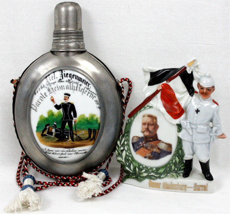 Reservistika
Kaiserreich, 1871-1918
2 Stück: Reservistenflasche Königl.-Ulanen...