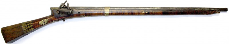 Schusswaffen
Steinschloss-Muskete, wohl Frankreich um 1800. Länge 117 cm. Achtk...