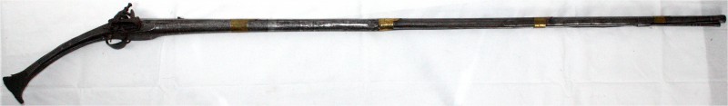 Schusswaffen
Lange Steinschloss-"Berber"-Muskete um 1800/1820. Ungemarkt. Länge...