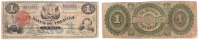 Ausland
Peru
El Banco de Trujillo: Un Sol 1874. Datum handgeschrieben (nach dem Gesetz von 1871).
IV, beschnitten, selten