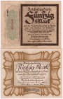 Die deutschen Banknoten ab 1871 nach Rosenberg
Deutsches Reich, 1871-1945
2 Stück: 50 Mark "Trauerschein" 20.10.1918 Wz. diagonale Wellenlinien. KN ...