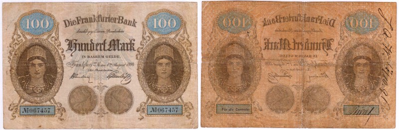 Die deutschen Banknoten ab 1871 nach Rosenberg
Deutsches Reich, 1871-1945
100 ...