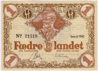 Die deutschen Banknoten ab 1871 nach Rosenberg
Deutsches Reich, 1871-1945
Dänemark, 1 Krone 1942, Serie A. I, selten