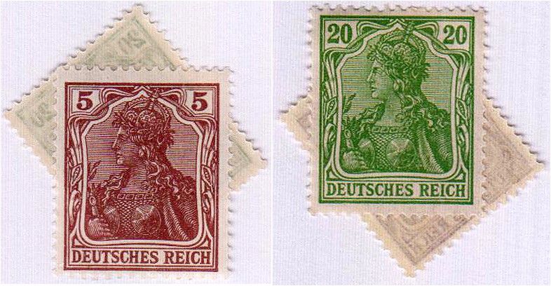 Deutsches Notgeld und KGL
Bremen
Briefmarkennotgeldschein 25 Pf. mit zwei Mark...