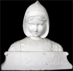 Skulpturen und Plastiken
Gipsbüste einer Frau in Tracht. Hersteller Gebr. Laurenz, Köln. Höhe 26 cm