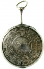 Uhren
Taschenuhren
Englische Spindel-Taschenuhr, George Elicat, London 1774. Gehäuse Silber 925, durch Stempel datierbar. Geprägtes Metall-Zifferbla...