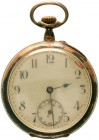 Uhren
Taschenuhren
Herrentaschenuhr "open face" um 1900. Silber 800. Hersteller "Fregate" (Albert Amuat, Porrentruy, Schweiz). Durchmesser 46 mm. Zi...