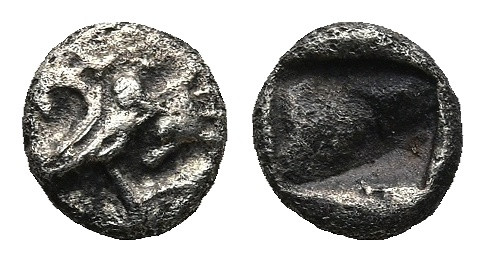 KINGS OF LYDIA. Kroisos (Circa 564/53-550/39 BC). Sardes
AR 1/48 Stater (5,2mm ...