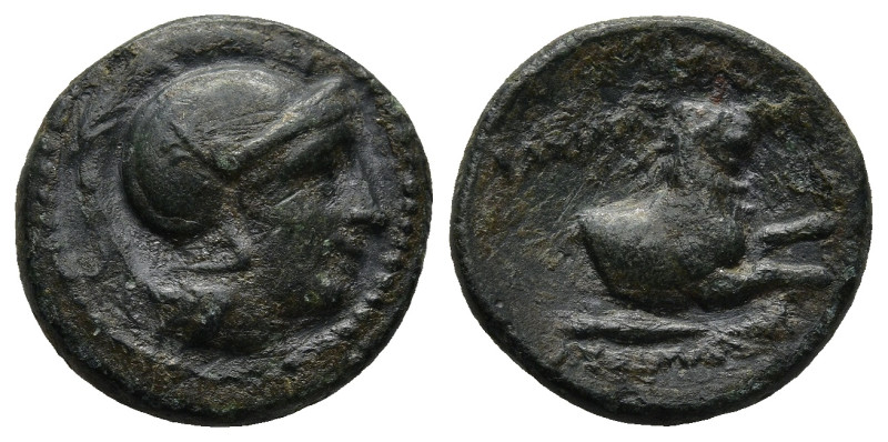 KINGS of THRACE (Macedonian). Lysimachos (305-281 BC).
AE Bronze (15,3mm 2,7g)...