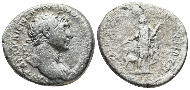 Trajan (98-117 AD). Rome
AR Denarius (24,2mm 9,88g)
Obv: IMP TRAIANO AVG GER D...
