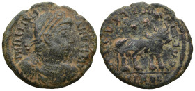 Julian II Apostata (361-363 AD). Nicomedia
AE Maiorina (27mm 6,7g)
Obv: DN FL CL IVLIANVS PF AVG. Diademed, draped and cuirassed bust right.
Rev: S...