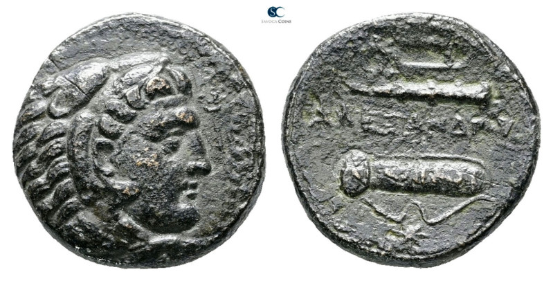 Kings of Macedon. Uncertain mint. Alexander III "the Great" 336-323 BC. 
Bronze...