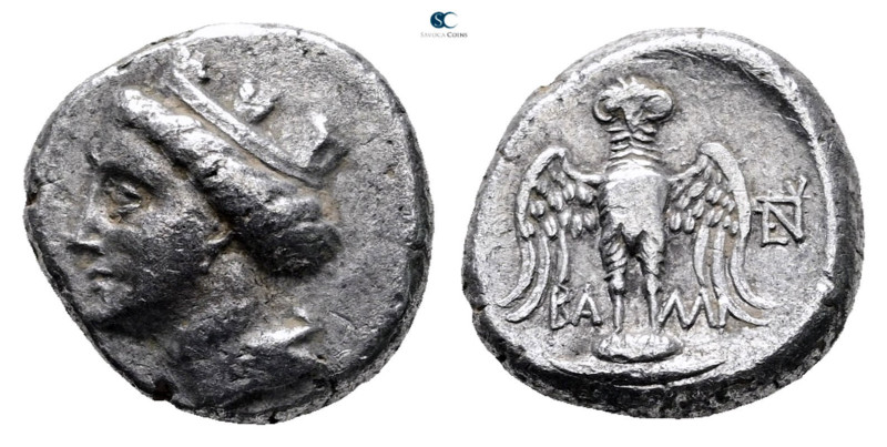 Pontos. Amisos as Peiraieos circa 435-370 BC. 
Siglos-Drachm AR

15 mm, 3,94 ...