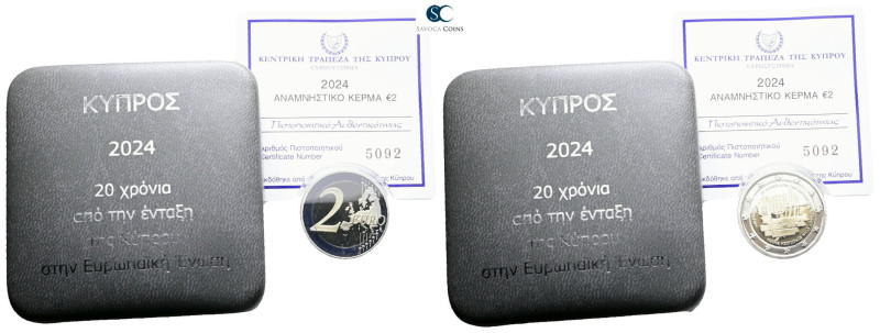 Cyprus. AD 2024. Only 7.000 pieces minted. Rares 2€
2 Euro with application

...