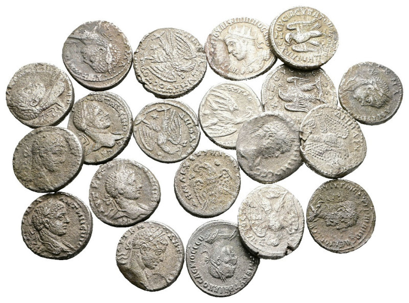 Lot of ca. 20 roman provincial tetradrachms / SOLD AS SEEN, NO RETURN! 

Nearl...