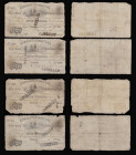 Newcastle upon Tyne &pound;5 Joint Stock Bank dated 1838-1840 ink Cancelled overprints, (Outing1515b), VG-Fine (5)