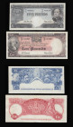 Australia Coombs and Wilson 1960-65 (4) 10 Pounds Pick 36 VF, 5 Pounds Pick 35 VF, 1 Pounds Pick 34 AU, 10 Shillings Pick 33 VF