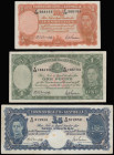 Australia George VI facing portrait signed Armitage and Mc Farlane (1942) (3) 5 Pounds S/N R/63 312958 Fine, 1 Pound S/N K/63 186102 VF, 10 Shillings ...