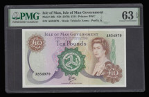 Isle of Man 20 Pounds (1979) signed Dawson Pick 36b Choice Uncirculated PMG 63 EPQ