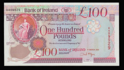 Northern Ireland Bank of Ireland 100 Pounds Belfast 1 March 2005 series A409529 Pick 82 Unc
