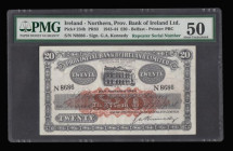 Northern Ireland Provincial Bank of Ireland 20 Pounds Pick 234b (Blake-Callaway PR83) signature G.A. Kennedy dated 20th November 1944 serial number N8...