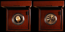 Five Pound Crown 2019 200th Anniversary of the Birth of Queen Victoria Gold Proof, the reverse an intricate and well-executed design showing portrait ...