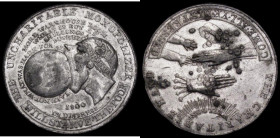 19th Century Middlesex Penny 1800 Political and Social Series Obverse: A man's head trying to swallow the world, TAKE NOT WHAT WAS MADE FOR ALL, Rever...