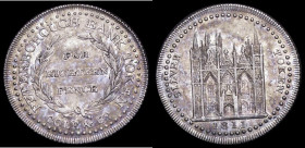 Eighteen Pence 19th Century Northamptonshire - Peterborough 1811 Obverse: West front of Peterborough cathedral SILVER TOKEN 1811, Reverse: FOR EIGHTEE...