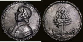 Death of Oliver Cromwell 1658, 48mm diameter, a later cast copy in base metal, Obverse: Bust left OLIVAR. D.G. RP. ANG. SCO. HIBERNIAE. PROTECTOR, Rev...