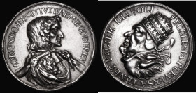 Murder of Sir Edmundbury Godfrey 1678 38mm diameter in silver by G. Bower, Obverse: Bust right, draped, MORIENDO . RESTITVTIT . REM . E . GODFREY, Rev...