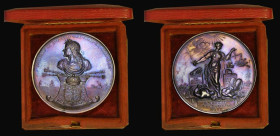James II 1685 Monmouth and Argyll Beheaded impressive 61mm in Silver Eimer 282 James II as Roman general obverse with Neptune driving marine car acros...