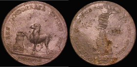 Religious Toleration 1688 59mm diameter in lead?, The Open Letter of Gaspar Fagel to the British People in Support of Religious Toleration under Willi...