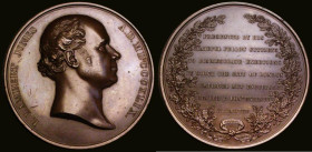 Lambert Jones Laudatory Medal 1849 64mm diameter in bronze by W.Wyon, Obverse: Bare head of Lambert Jones right R. LAMBERT JONES A.D.MDCCCXLIX. Revers...