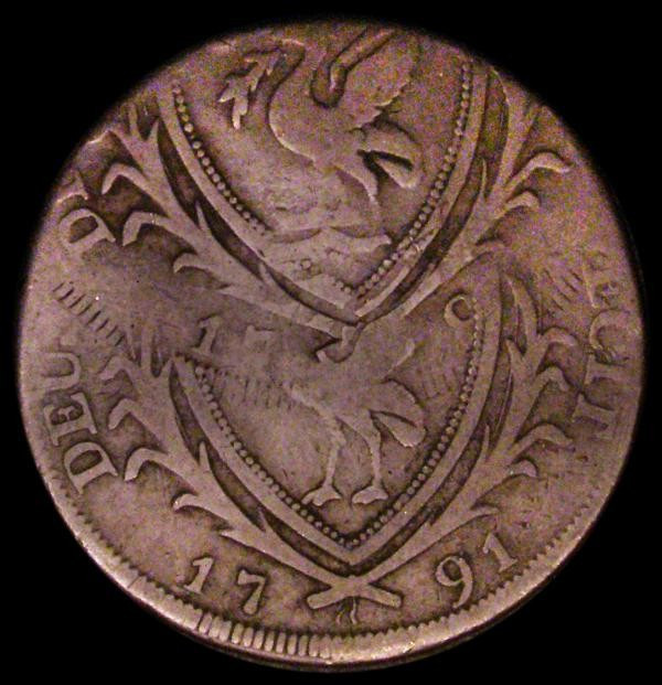 Mint Error - Mis-Strike 18th Century Halfpenny Token 1791 Lancashire - Liverpool...