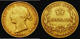 Australia Half Sovereign 1858 Sydney Branch Mint, Marsh 383, McDonald 005, VG/Near Fine
