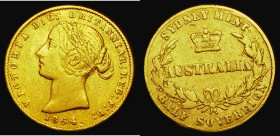 Australia Half Sovereign 1864 Sydney Branch Mint, Marsh 389, McDonald 011, Fine