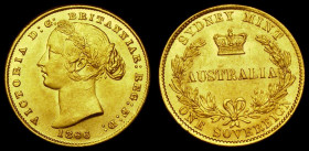 Australia Sovereign 1866 Sydney Branch Mint, Marsh A371, EF/GEF with only a few contact marks, scarce in this high grade