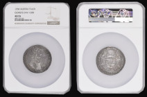 Austrian States - Olmutz Thaler 1704 Karl III Joseph with 8 pointed cross reverse KM103, Davenport 1208 Choice AU and graded AU55 by NGC and in their ...