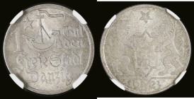 Danzig 1 Gulden 1923 Choice Unc with a lovely colour and graded MS63 by NGC