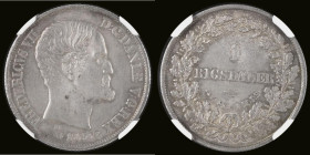 Denmark Rigsbankskilling 1855 FK/FF KM#760.2 UNC and graded MS62 by NGC and a one year type for this mintmark