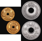 Fiji Penny 1936 Edward VIII KM#6 A/UNC with a few small spots, New Guinea Penny 1936 Edward VIII KM#6 UNC and lustrous