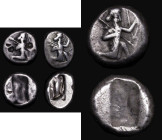 Ancient Greece - Persia - Lydia, Achaemenid Empire, Ar Siglos (450-330BC) Persian Imperial Coinage (3) the first, Time of Artaxerxes I, (465-425BC), O...